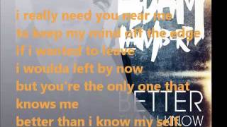 Adam Lambert Better than I know myself lyrics [upl. by Nicola]