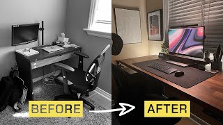 My simple and budget friendly desk makeover 2024 [upl. by Mossolb441]