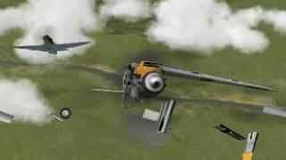 Ил2 Штурмовик Як9Т и Ил2 тип 3М против Bf109G6 [upl. by Theodosia]