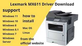 Lexmark MX611 Driver Download and Setup Windows 11 Windows 10Mac 13 Mac 12 Mac 11 [upl. by Occer]