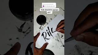 Namanya di salahin kok gapapa sih tulisantangan calligraphy art [upl. by Adim]