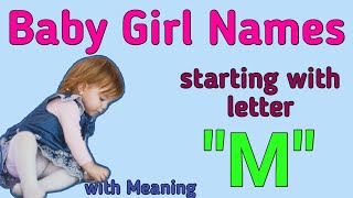 Adorable baby girl names starting with quotMquotम [upl. by Keithley818]