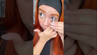 Spider contact lenses 😱 lenses beautyhacks [upl. by Yasmin377]