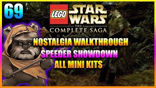 Lego Star Wars Complete Saga 2024  Free Play  Speeder Showdown 69 All Mini Kits [upl. by Ardeid287]