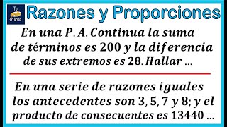 RAZONES Y PROPORCIONES 03 Propiedades de la suma y multiplicación [upl. by Kcirdez285]