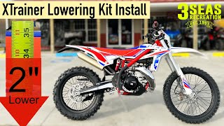 HOW TO INSTALL Beta XTrainer 2quot Lowering Kit How Much Lower Is It  AB41104 3 Seas Recreation [upl. by Lila]