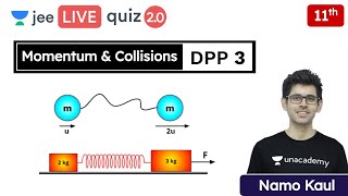 JEE Momentum amp Collisions DPP 3  Class 11  Unacademy JEE  JEE Physics  Namo Kaul [upl. by Aigil]