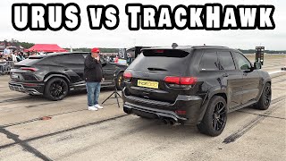 1000HP Jeep Cherokee Trackhawk vs 1000HP Lamborghini Urus [upl. by Carbone]