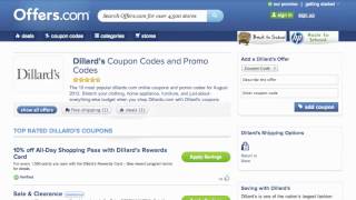 Dillards Coupon Code 2013  How to use Promo Codes and Coupons for Dillardscom [upl. by Enajaras]