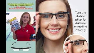 Ultraclear adjustablefocus reading glasses bringing you a clear world [upl. by Eynobe]