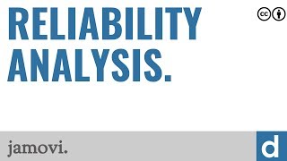 Reliability analysis — jamovi [upl. by Lanos]