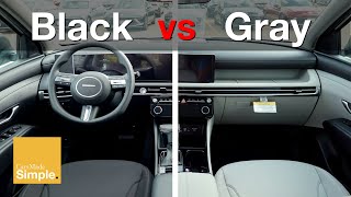 2025 Hyundai Tucson Black vs Gray Interior  Side by Side Comparison [upl. by Atinav133]