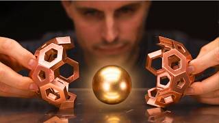 HUGE Magnet VS Copper Sphere  Defying Gravity Will a Neodymium Magnet Float Inside [upl. by Edelsten]