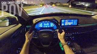 POV Drive Night  CAOA Chery Tiggo 7 PRO 2023 4K [upl. by Farl]