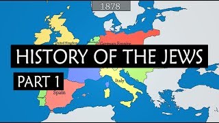 History of the Jews  Summary on a Map [upl. by Tomchay441]