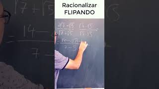 📌RACIONALIZAR una FRACCIÓN FLIPANDO matematicas [upl. by Levan]