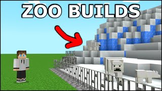 Minecraft 20 Zoo Build Hacks [upl. by Rozanna6]