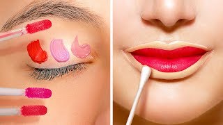 45 AMAZING MAKEUP HACKS YOU SHOULD KNOW [upl. by Nets]