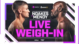 Live Weighin European Lightweight Title Fight Sam Noakes vs Yvan Mendy 💥 [upl. by Canfield]