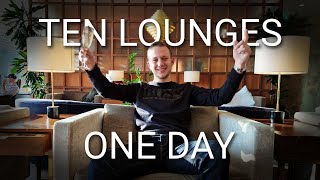 10 Lounges in ONE DAY  Heathrow Terminal 3 lounge hopping Cathay Qantas BA and more [upl. by Nekcarb969]