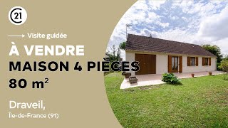 Maison 4 pièces 80 m² à vendre Draveil Île de France 91 Century 21 Avantage Immo [upl. by Ennairda]