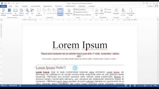 MS Word  Sözcük Karakter Paragraf ve Satır Sayısı [upl. by Hesther]