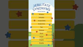 Debilitate  Vocabulary Builder  Caz Academy [upl. by Anahcra275]