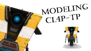 【3D Speed Modeling】 Claptrap【Lightwave Modeler】 [upl. by Aiceled]