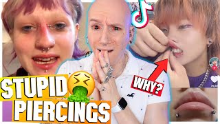 DIY Belly Button Piercing WITH A NAIL  New TikTok Piercing Fails  Roly Reacts [upl. by Nicholl473]