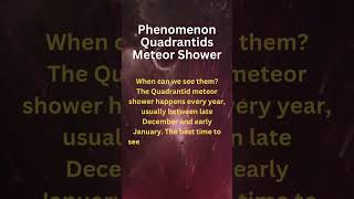 Phenomenon Quadrantid Meteor Shower meteor star radiant earth asteroid shorts viralshorts [upl. by Jany]