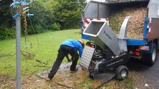 Jansen GTS1500E small wood chipper TFGTree Service [upl. by Alphonsa203]