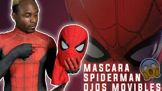 COMPRE INCREIBLE MASCARA DE SPIDERMAN OJOS MOVIBLES  ALIEXPRESS 😱 spiderman youtube [upl. by Lorene918]