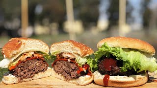 Grilled Burger Recipe  Perfect Juicy Hamburgers on the Grill [upl. by Oiceladni]