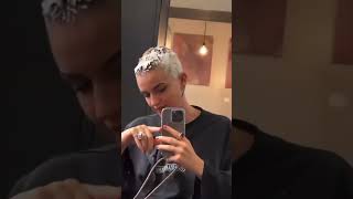 Best Haircuts ✂  beautiful girl buzzcut and bleach [upl. by Nybbor]