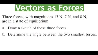 ANGLE BETWEEN FORCES That Are In Equilibrium [upl. by Ziladnerb165]