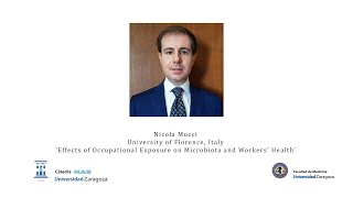 Mucci Nicola  Effects of Occupational Exposure on Microbiota and Workers’ Health [upl. by Yznyl]