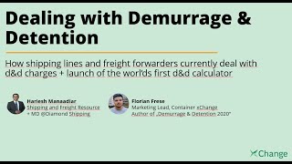 Demurrage and Detention Webinar 2020 [upl. by Season639]