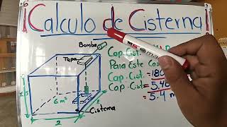 Calculo de Cisterna en 5 Minutos desde Cero EXPLICACION I CRITERIOS A CONSIDERAR [upl. by Iruyas969]