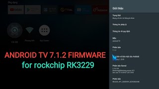 Best Android TV 712 firmware for rockchip RK3229 [upl. by Nolram]