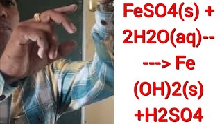 Reaction of Ferrous Sulphate with Water [upl. by Snell]