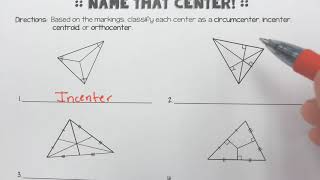 Triangle Centers Identification [upl. by Siderf]