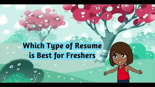 Which type of resume is best for freshers [upl. by Socin]