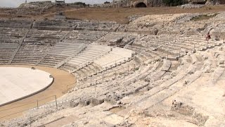 Teatro Greco Parco Archeologico della Neapolis Siracusa Sicilia [upl. by Rockey]