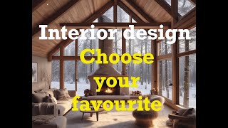 Interior design Challenge  Choose your favourite Living Room design  Which is the best style [upl. by Cotterell]