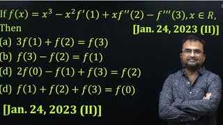 IIT JEE Main PYQ Differentiation 24 January 2023 shift 2 [upl. by Streeter]