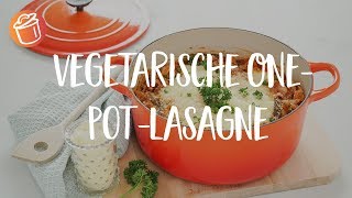 Vegetarische OnePotLasagne Rezept Chochdoch mit Eva [upl. by Aserat]