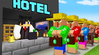 Minecraft but I Open a Hotel [upl. by Nerrawed]