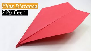 How to Make World Record Paper Airplane that Flies FAR  The Suzanne [upl. by Bysshe741]