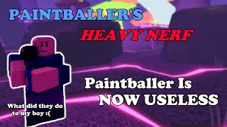 Paintballer Got a HEAVY NERF Tower Is Now USELESS  Tower Defense Simulator [upl. by Meldoh]