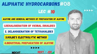 Alkyne  Preparation of alkyne  Kolbes Electrolytic method  mdcat Neet Jee urduhindi [upl. by Mcadams]